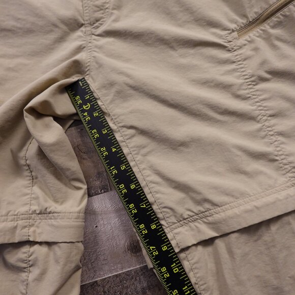 ExOfficio Insect Shield Convertible Pants Men’s 40x32 Beige Zip-Off Hiking Nylon - Picture 8 of 14